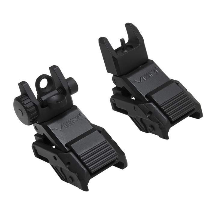 NcStar VMARFLC Pro Series Flip Up Front and Rear SightsBlack Flip Up for AR-Platform