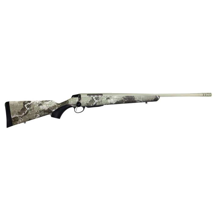 Tikka JRTXVA319 T3x Lite 6.5 PRC 3+1 24.30" Fluted/Threaded, Desert Verde Cerakote Barrel/Rec, Veil Alpine Synthetic Stock, Interchangeable Grip, Muzzle Brake