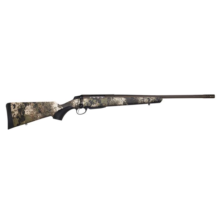 Tikka JRTXVW319 T3x Lite 6.5 PRC 3+1 24.30" Fluted/Threaded, Midnight Bronze Cerakote Barrel/Rec, Veil Wideland Synthetic Stock, Interchangeable Grip, Muzzle Brake