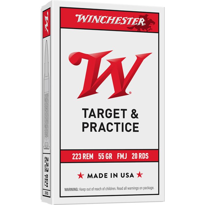 Winchester Ammo W223K USA223Rem 55gr Full Metal Jacket 20 Per Box/50 Case