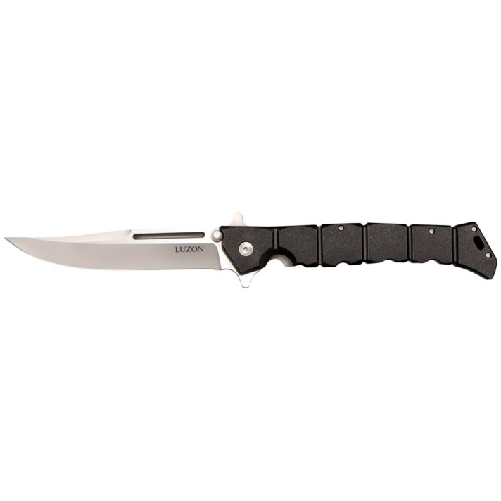 Cold Steel CS20NQX LuzonLarge 6" Folding Plain 8Cr13MoV SS Blade/Black GFN Handle Features Safety Switch Includes Pocket Clip