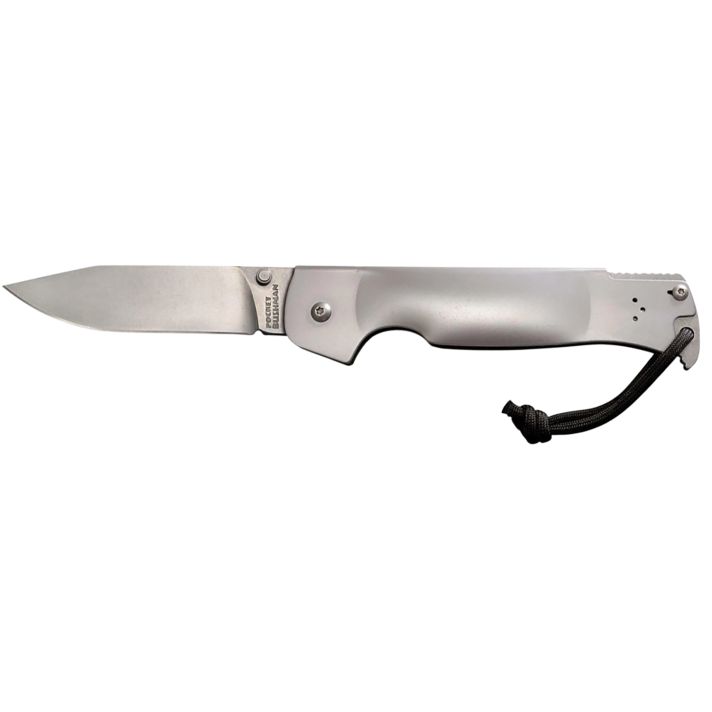 Cold Steel CS95FB Bushman Pocket 4.50" Folding Clip Point Plain Stone Washed 4116 Stainless Steel Blade/Stone Washed 420 Stainless Steel Handle Includes Pocket Clip
