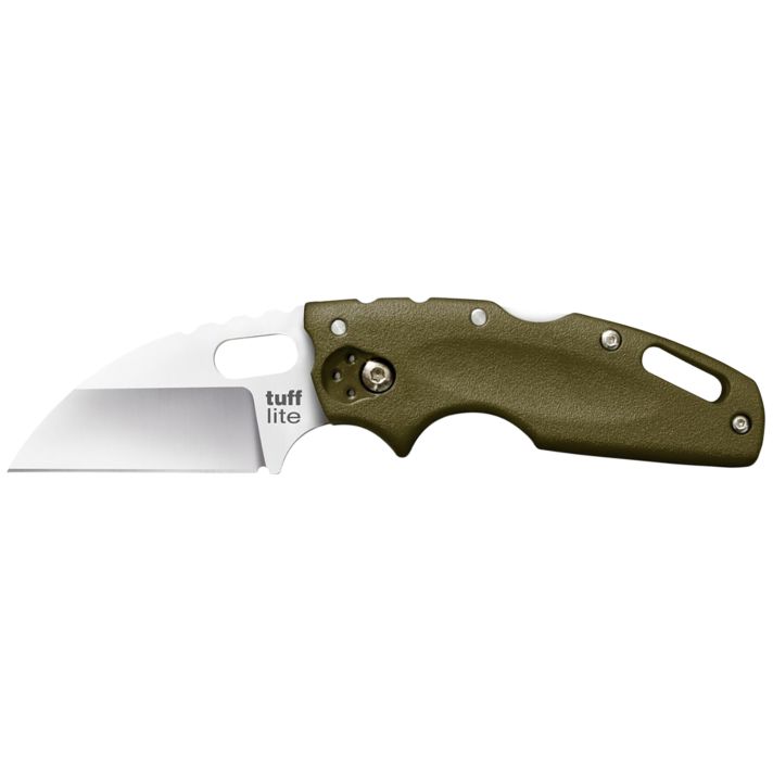 Cold Steel CS20LTG Tuff Lite2.50" Folding Clip Point Plain AUS-8A SS Blade/OD Green Griv-Ex Handle Includes Pocket Clip