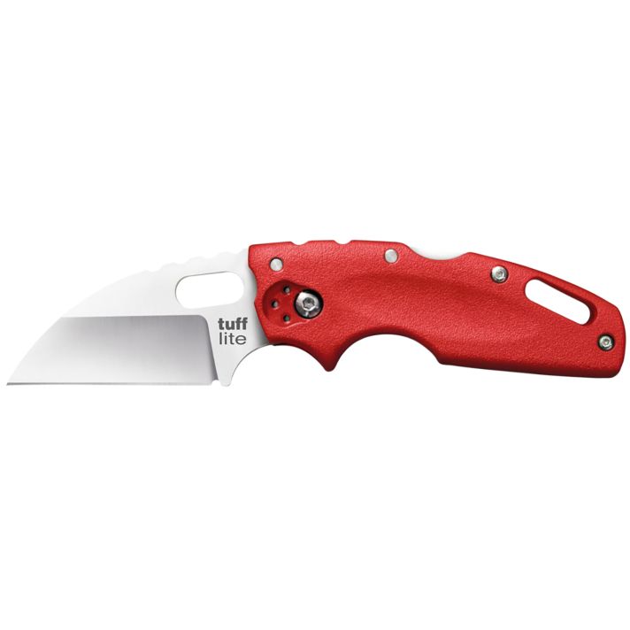 Cold Steel CS20LTR Tuff Lite2.50" Folding Clip Point Plain AUS-8A SS Blade/Red Griv-Ex Handle Includes Pocket Clip