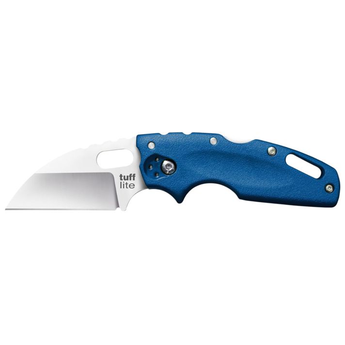 Cold Steel CS20LTB Tuff Lite 2.50" Folding Sheepsfoot Plain AUS-8A SS Blade/Blue Griv-Ex Handle Includes Belt Clip