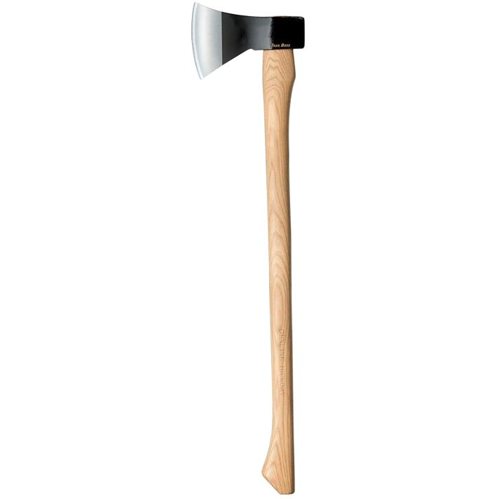 Cold Steel CS90TA Trail Boss 4" Plain 1055 Carbon Steel Blade American Hickory Handle 27"