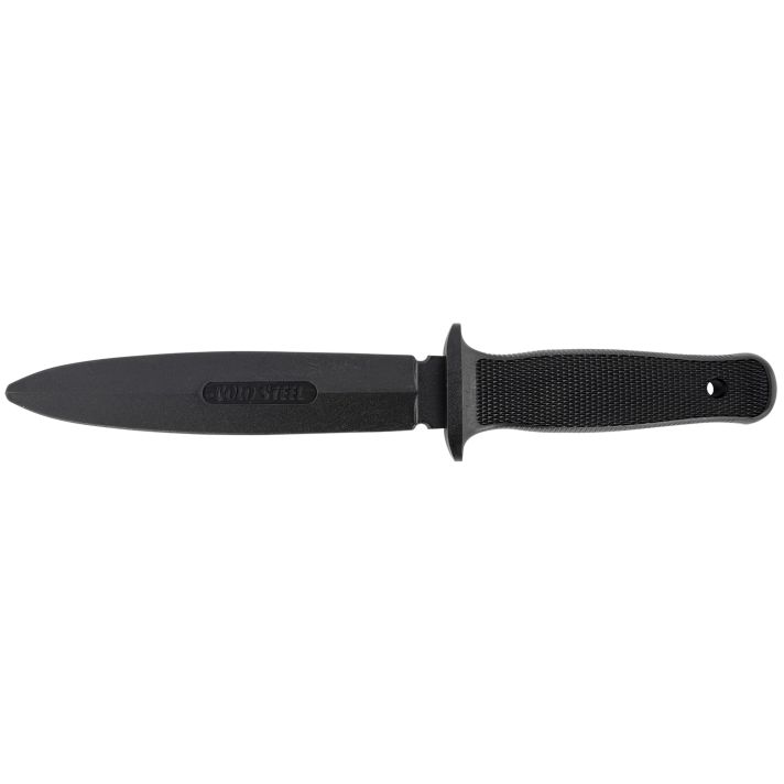 Cold Steel CS92R10D Peace Keeper I Rubber Trainer 7" Fixed Plain Blade Black Santoprene