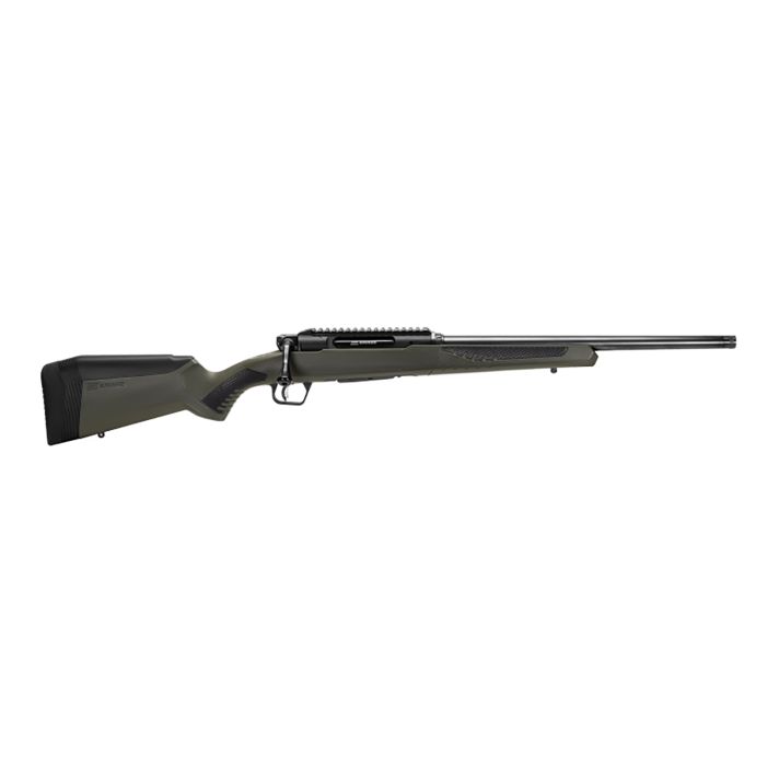 Savage Arms 57653 Impulse Hog Hunter Full Size 308 Win 4+1 18" Matte Black Threaded Barrel, Matte Black Aluminum Receiver w/Picatinny Rail, Matte OD Green AccuStock Synthetic Stock, Ambidextrous