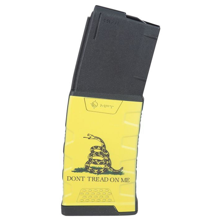 Mission First Tactical EXDPM556GF Extreme Duty30rd 223 Rem/5.56x45mm Fits AR-15/M4 Black w/ Gadsden Flag Polymer