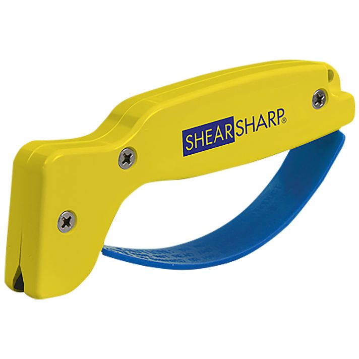 AccuSharp 002C ShearSharp Scissors Sharpener Diamond Tungsten Carbide Sharpener Yellow/Blue