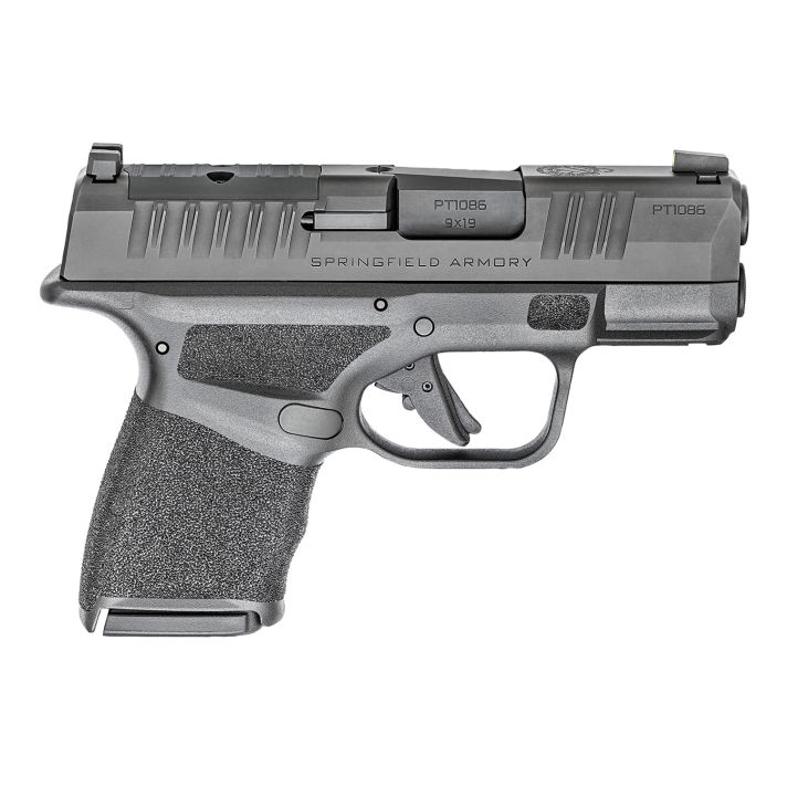 Springfield Armory HC9319BOSPLC Hellcat OSP Micro-Compact 9mm Luger 10+1, 3" Black Melonite Hammer Forged Barrel, Black Melonite Optic Ready/Serrated Steel Slide, Adaptive Textured Grip