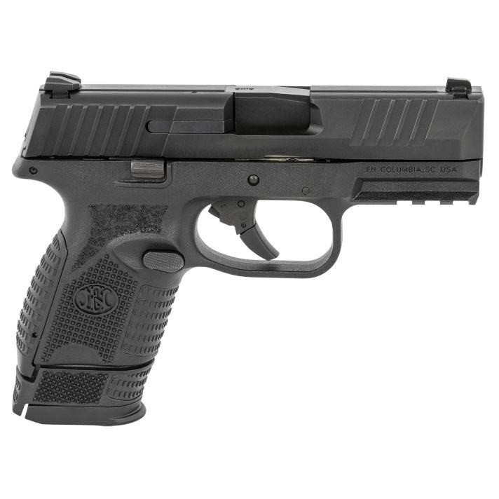 FN 66100815 509 Compact 9mm Luger 3.70" Barrel 12+1 Or 15+1, Matte Black Polymer Frame With Mounting Rail, Matte Black Stainless Steel Slide, No ManualSafety