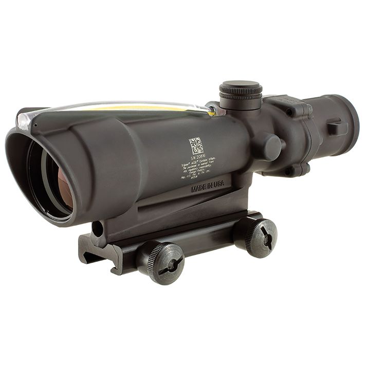 Trijicon 100143 ACOGMatte Black 3.5x 35mm Illuminated Amber Chevron .308/7.62 BDC Reticle