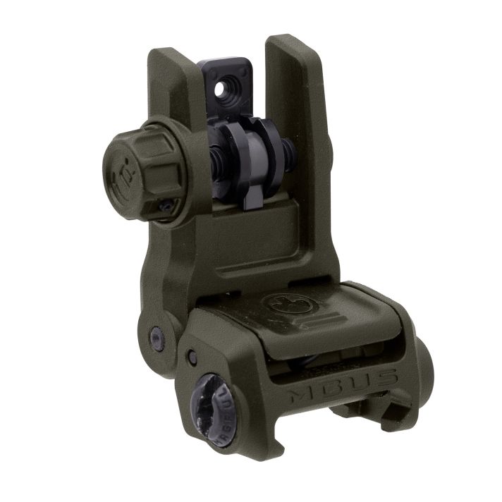 Magpul MAG1167-ODG MBUS 3 Sight RearOlive Drab Green Flip Up for AR-10/AR-15/M4/M16/M110/SR-25