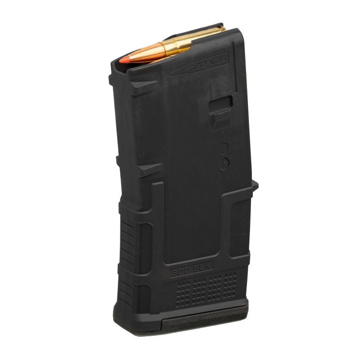 Magpul MAG1182-BLK PMAG GEN M3 20rd 300 Blackout Fits AR-15 Black Polymer