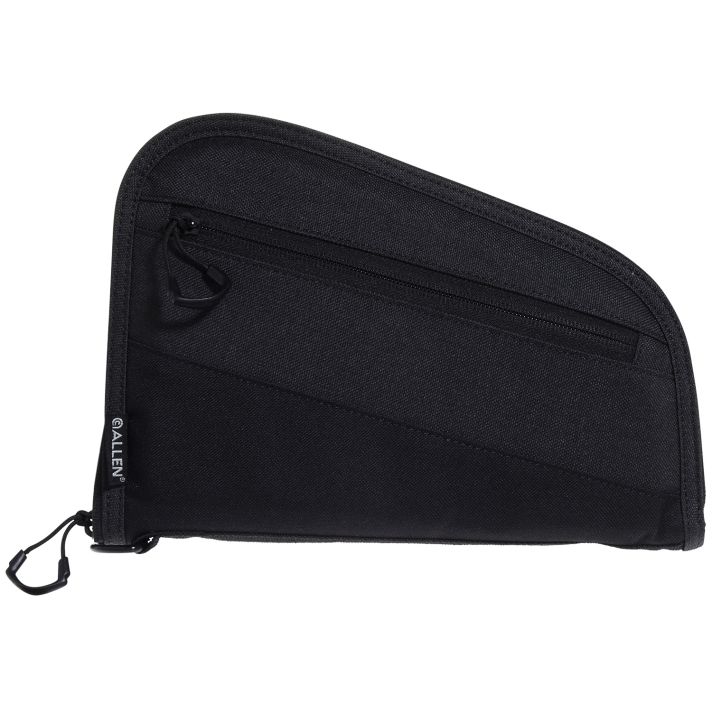 Allen 7749 Auto-Fit 2.0 Handgun Case Thick Foam Padding w/Knit Interior, Exterior Pocket & Black Finish for Compact Semi-Autos 9" L