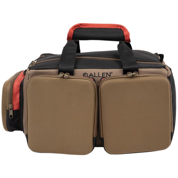 Allen 8305 Eliminator Rangemaster Tan Range Bag w/Pistol Rug, Multiple Exterior Pockets,Rigid Bottom w/Feet For Stability