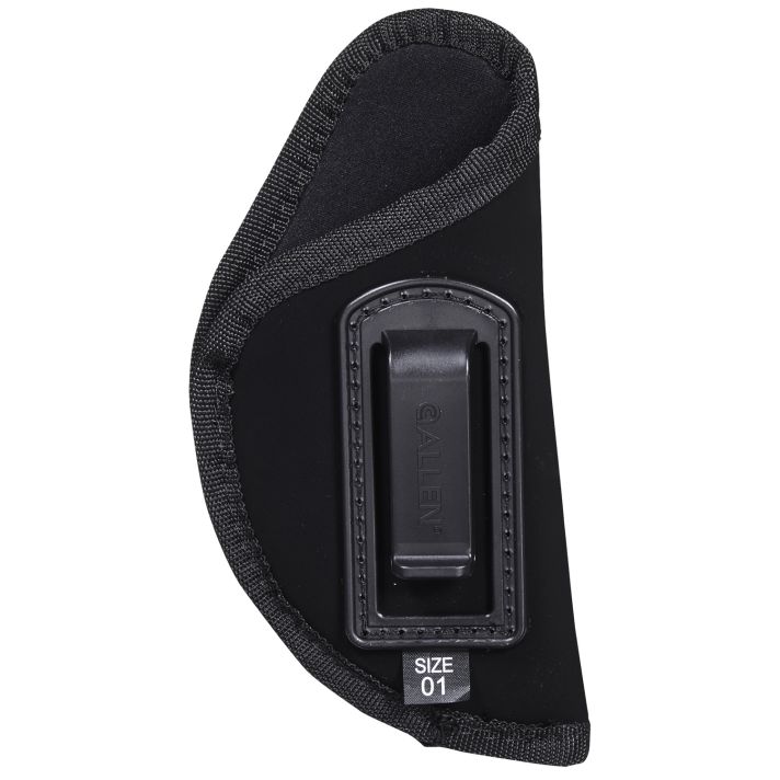 Allen 44601 Inside-The-Pant Conceal Carry Holster Size 01 IWB Black Ultrasuede Fabric, Fits Medium Frame Autos, Belt Clip Mount, Right Hand