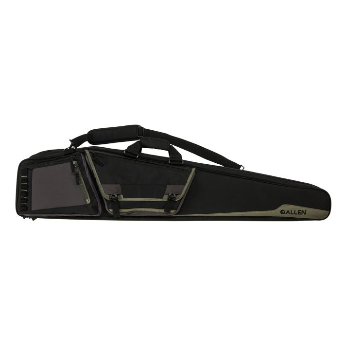Allen 90650 Rocky Double Rifle Case 50" Black Endura w/Tan Trim, Daisy Chain Loops, Lockable Zippers, Adjustable/Removeable Padded Shoulder Strap Holds 2 Rifles
