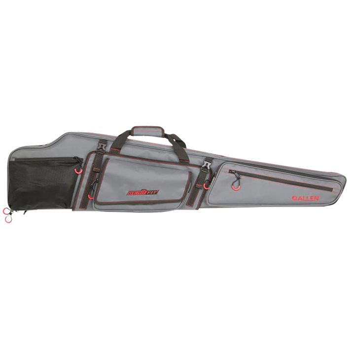 Allen 94948 Gear-Fit Dakota 48" Rifle Case Gray w/Red Accents, Padding& Organizer Pocket for Scoped Rifle