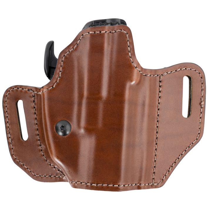 Bianchi 32831 Allusion Assent Pro-Fit OWB Size 13b Tan Leather Belt Slide Compatible w/FN FNS/Ruger Security-9/Glock 1919X/23/45 Fits 4" Barrel Belt Up to 1.50" Wide Right Hand