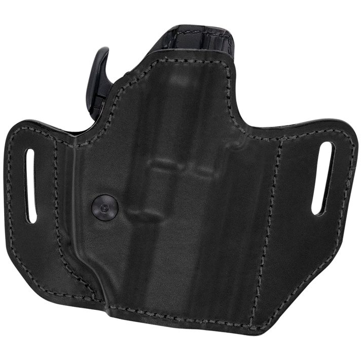 Bianchi 54501 Allusion Assent Pro-Fit OWB Size 04 Black Leather Belt Slide Fits Springfield XD Fits Sig P220 Fits FN FNP Right Hand