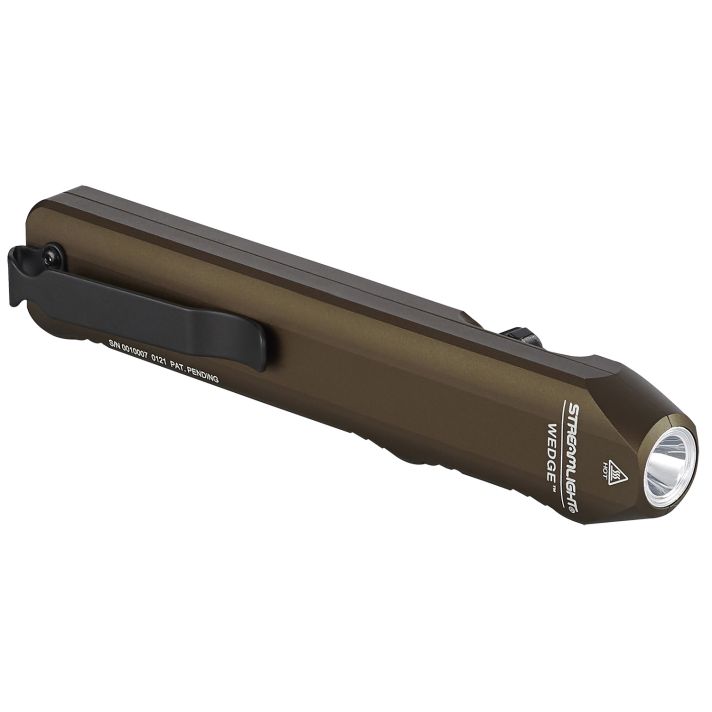 Streamlight 88811 Wedge Slim Coyote Tan Aluminum, White Light LED 300/1,000 Lumens, 110 Meters Beam Distance