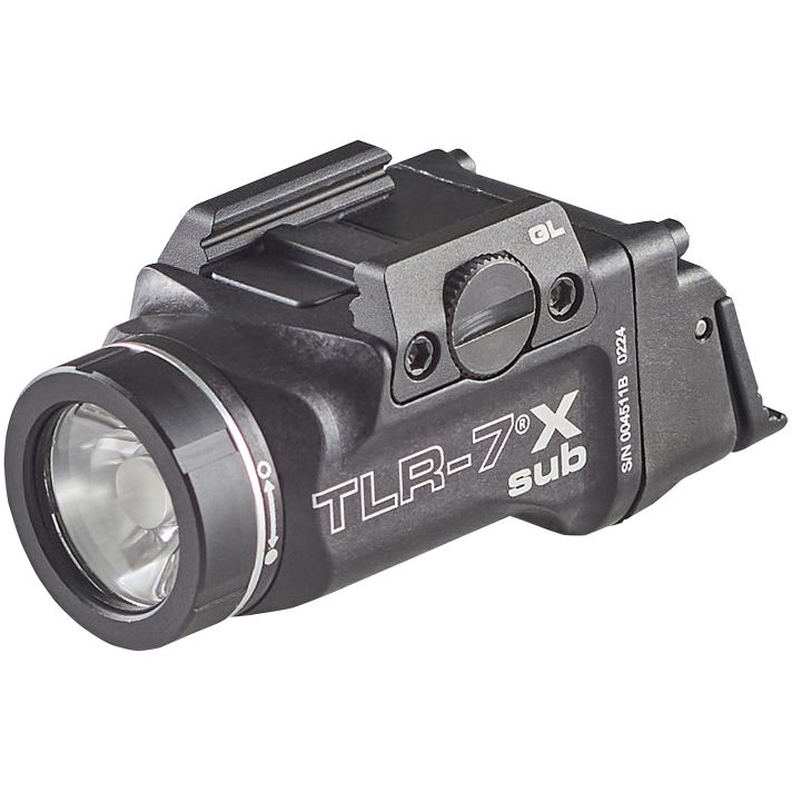Streamlight 69400 TLR-7 X SubBlack Anodized 500 LumensWhite LED Glock 43X MOS/48 MOS/43X/48