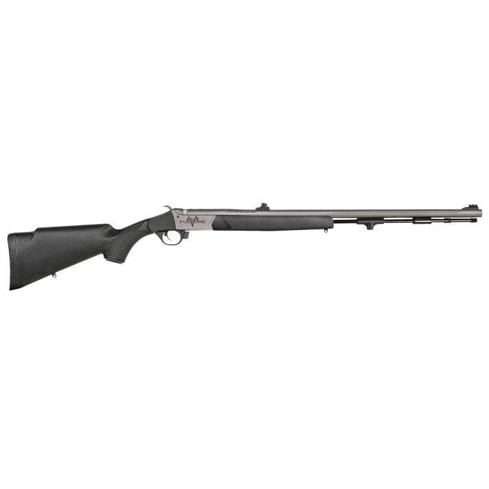 Traditions R74110440S Pursuit XT 50 Cal 209 Primer 26" Stainless Cerakote Black Synthetic Stock Includes Williams Fiber Optic Sights
