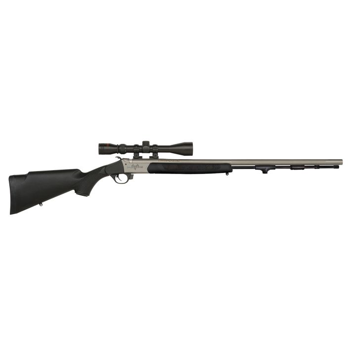 Traditions R574110440 Pursuit XT 50 Cal 209 Primer 26" Stainless Cerakote Black Synthetic Stock 3-9x40 Scope