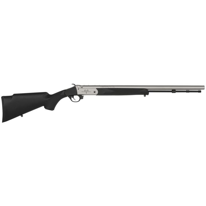 Traditions R72110840 Buckstalker XT 50 Cal 209 Primer 24" Stainless Cerakote Black Synthetic Stock