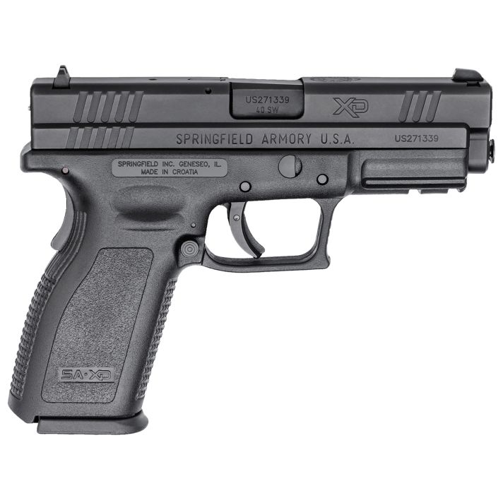 Springfield Armory XD9102HC XD Service 40 S&W 12+1 4" Black Melonite Steel Barrel & Serrated Steel Slide, Black Polymer Frame w/Picatinny Rail
