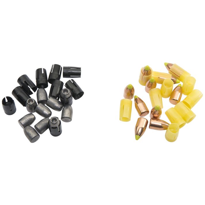 Traditions A1829 Sight-In Combo Pack Muzzleloader Bullets 15 Smackdown 50cal 250gr/ 15 Plinker 50cal 240gr