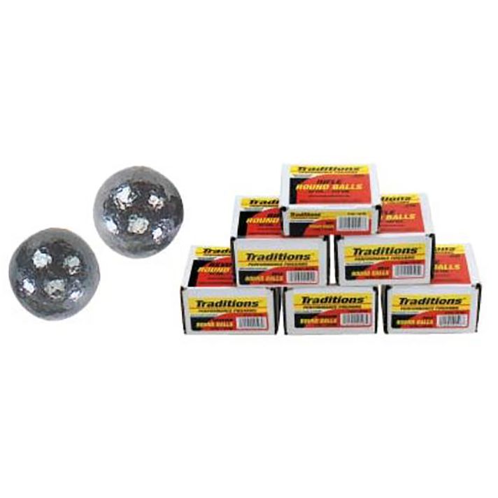 Traditions A1644 Rifle Round Balls50Cal Lead Ball 177gr 100/Box