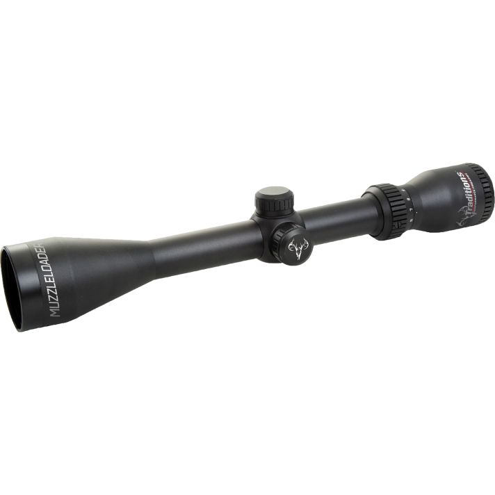 Traditions A1143RIR Muzzleloader Scope3-9x 40mm Matte Finish Illuminated Range Finding Reticle