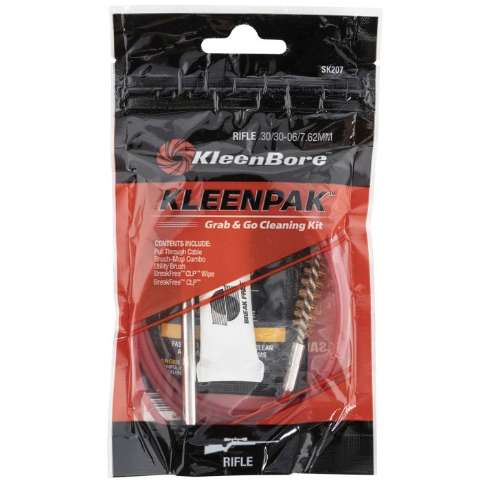 KleenBore SK20710 Grab & Go Cleaning Kit .30/ .30-06/ 7.62mm Cal Rifle 10 Per Pack