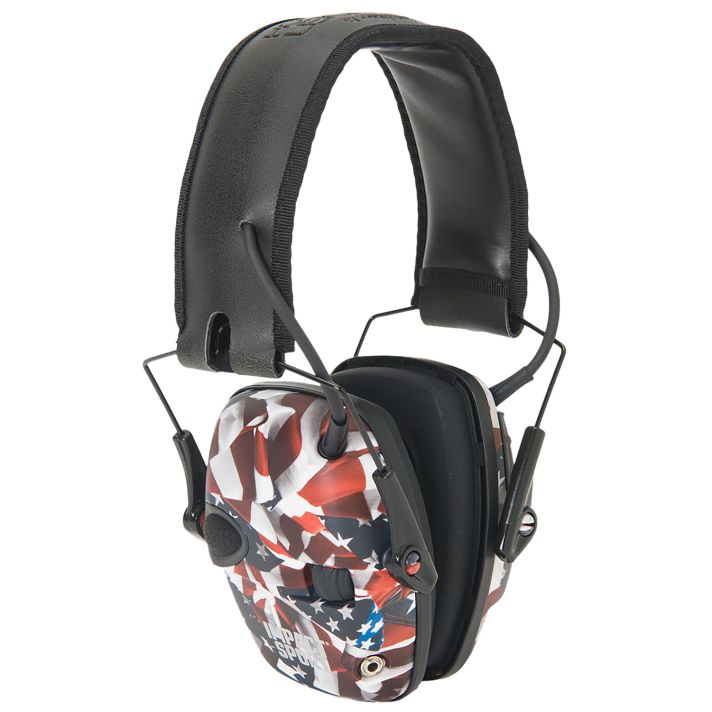 Howard Leight R02530 Impact Sport Electronic Muff 22 dB Over the Head Classic One Nation Adult 1 Pair