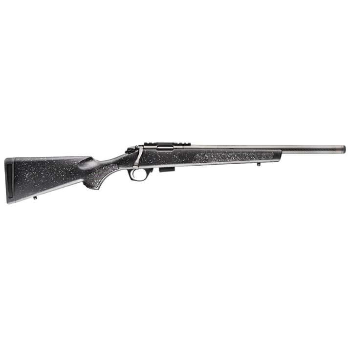 Bergara Rifles BMR004 BMR Carbon Fiber Full Size 22 WMR 5+1/10+1 20" Matte Blued Carbon Fiber/Steel Threaded Barrel & Drilled & Tapped Steel Receiver, Fixed Black/Gray Speckled Synthetic Stock