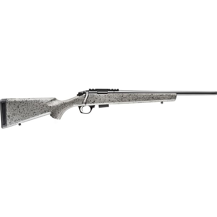Bergara Rifles BMR005 BMRFull Size 17 HMR 5+1/10+1 20" Matte Blued Steel Threaded Barrel & Drilled & Tapped Steel Receiver, Fixed Gray/Black Speckled Synthetic Stock