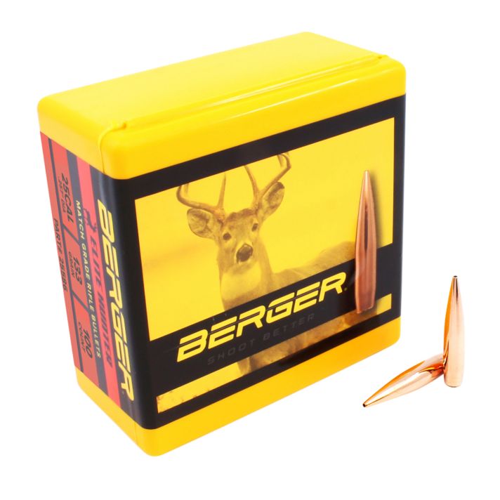 Berger Bullets 25586 Elite Hunter Outer Limits 25Cal 133gr Boat Tail 100/Box