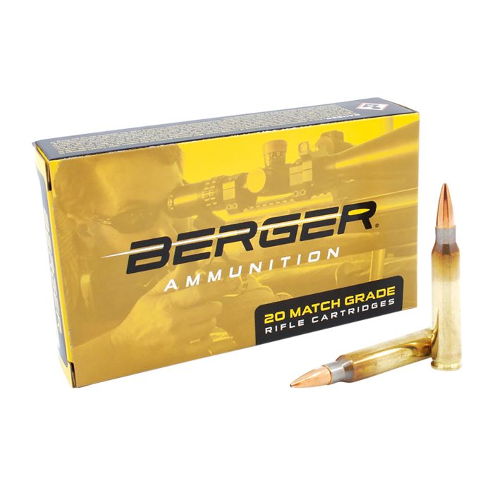 Berger Bullets 23020 Target Rifle 223Rem 73gr Boat Tail 20 Per Box/10 Case