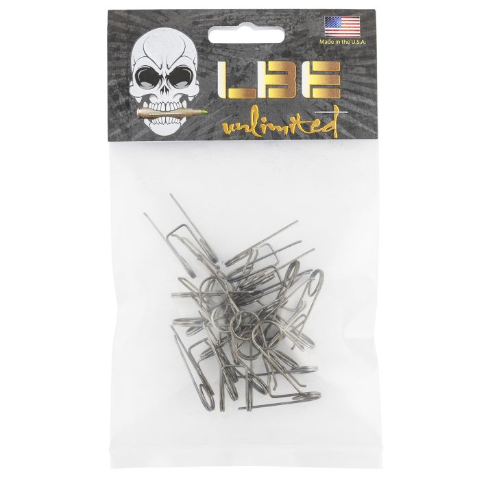LBE Unlimited ARTS20PK AR Parts Trigger Spring 20 Pack AR-15 Silver Stainless Steel