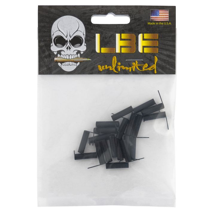 LBE Unlimited AREPS20PK AR Parts Ejection Port Cover Spring 20 Pack AR-15 Black Stainless Steel
