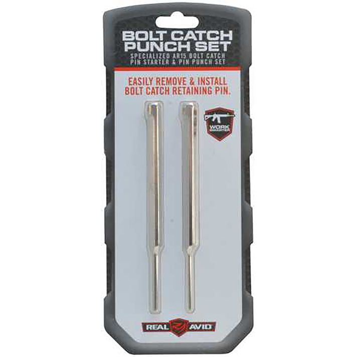 Real Avid AVBCPS Bolt Catch Punch Set Silver 223 Rem/5.56x45mm NATO AR-Platform 2 Pieces