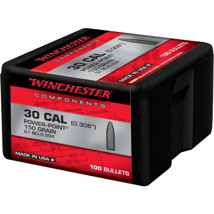 Winchester Ammo WB30PP150X Centerfire Rifle30Cal 150gr Power Point 100 Per Box/10 Case