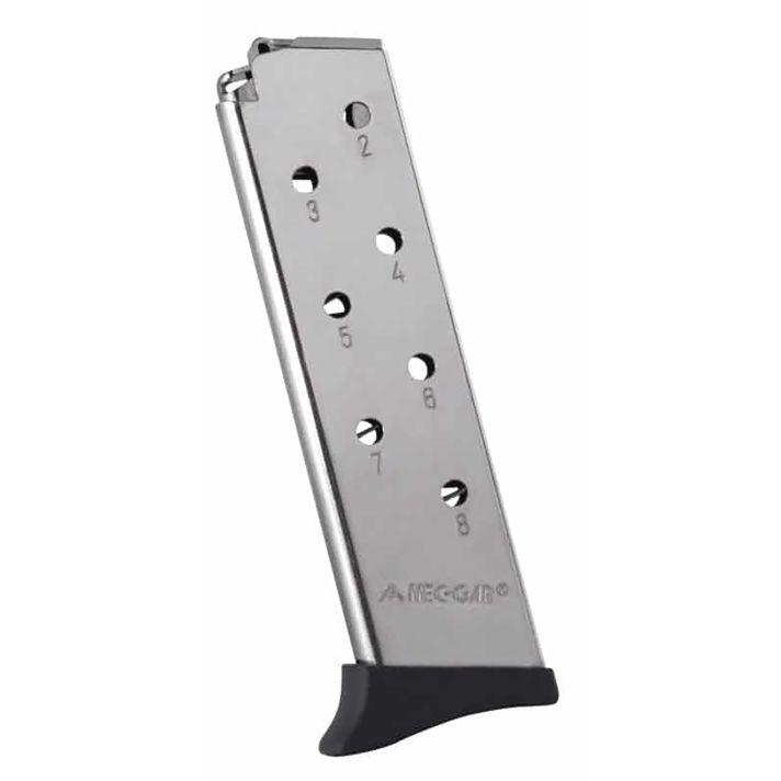 Mec-Gar MGBT3808N Standard8rd Detachable w/Finger Rest 380 ACP Fits Bersa Thunder Nickel Carbon Steel