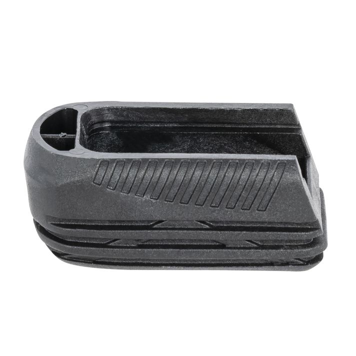 Mec-Gar F42241SET Plus-2 Drop Protection System made of Polycarbonate with Black Finish & Grooves for Mec-Gar Beretta, CZ, Sig, Taurus & WitnessPolymer Floor Plate Magazines