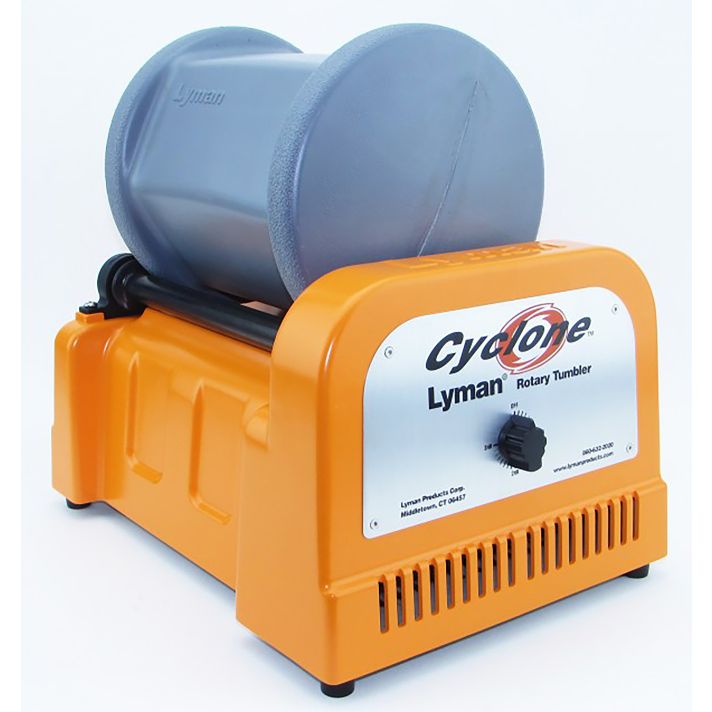 Lyman 7631550 Cyclone Rotary Tumbler Orange/Blue Multi-Caliber 1000 Cases 10 lbs