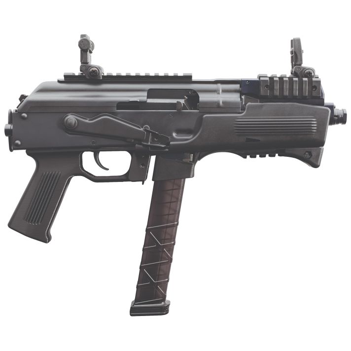 Charles Daly CF440130 PAK-99mm Luger 10+1 6.30" Matte Black Steel Barrel, Matte Black Steel w/Picatinny Rail Receiver, Black Polymer Grips, No Brace, Sling Swivel
