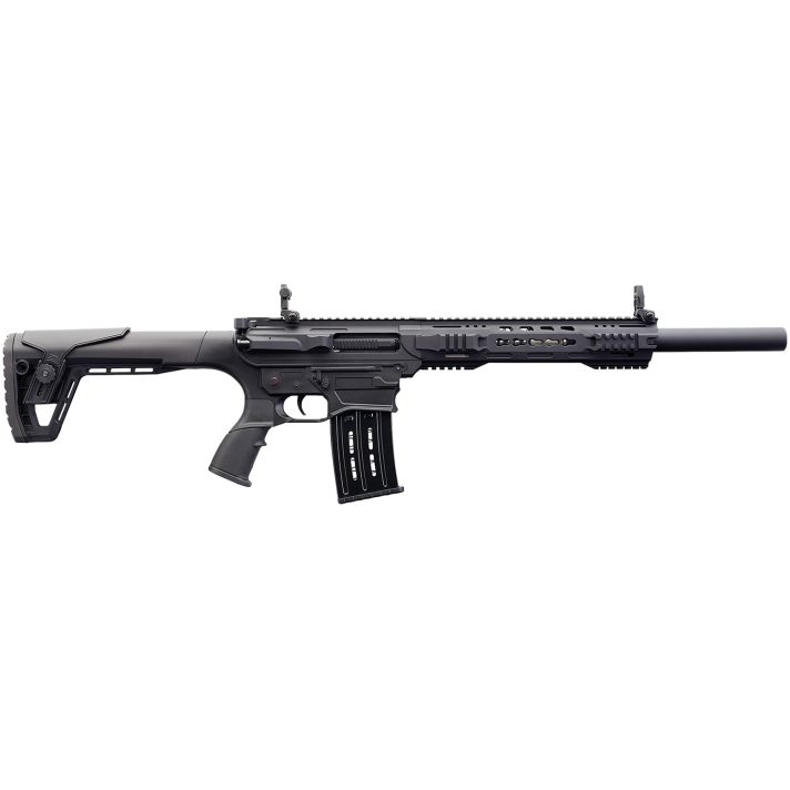 Charles Daly 930191 AR 12T Full Size Frame 12 Gauge Semi-Auto 3" 5+1 18.50" Black Steel Barrel, Black Aluminum Receiver, BlackSynthetic Stock w/Adj Comb, Black Polymer Grip